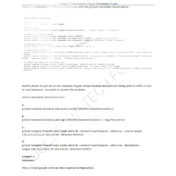Printout Google Professional Cloud Developer Study Guide - Picture 4 of 6